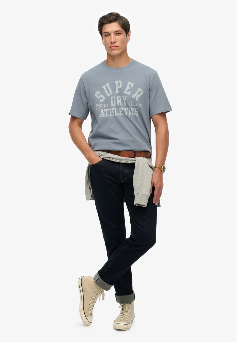 سوبر دراي تيشيرت برسومات رياضية كلاسيكية أساسي